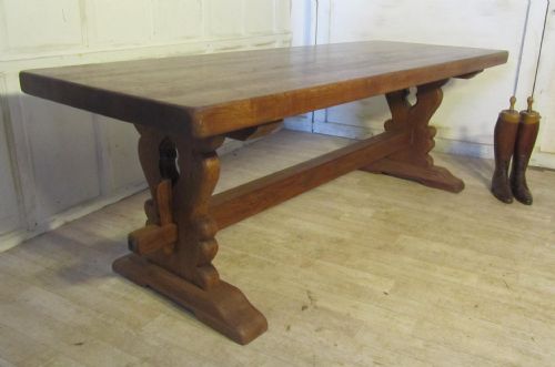 fig 1. French Oak Refectory Table and Benches