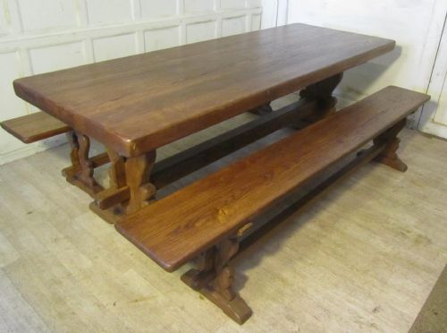 fig 2. French Oak Refectory Table and Benches