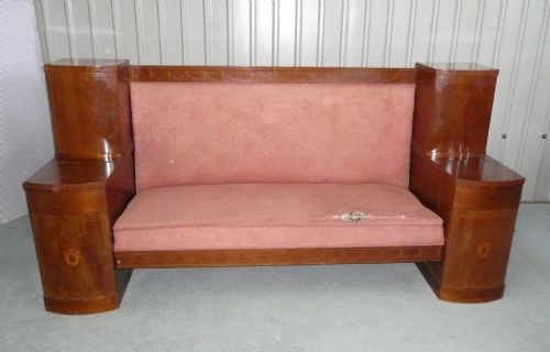 fig 1. Art Deco Odeon Style Settee by Mobelfabrik