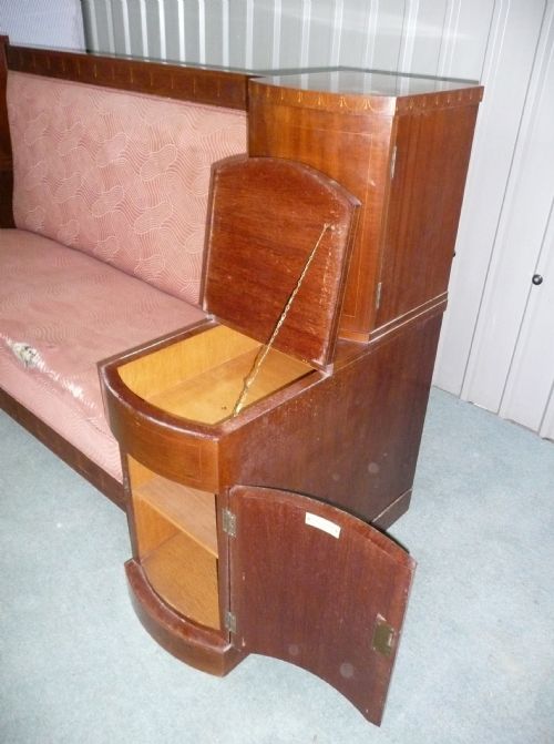 fig 3. Art Deco Odeon Style Settee by Mobelfabrik
