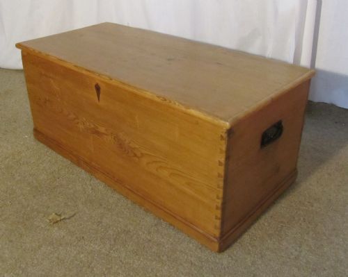 Large Victorian Pine Blanket Box or Coffee Table