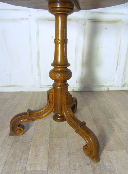 fig 1. Superb Victorian Multi Wood Inlaid Occasional Table