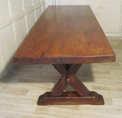fig 1. Early 19th Century Rustic Oak Refectory Table