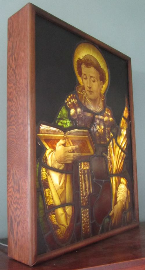 fig 2. Painted and Stained Glass Window, Leaded Glass Church Window