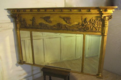 fig 1. Regency Gilt Mirror or Over Mantle