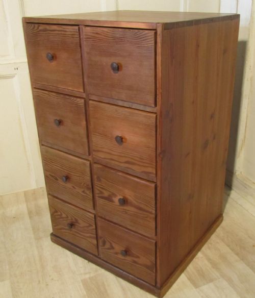 8 Drawer Victorian Pine Chest of Drawers