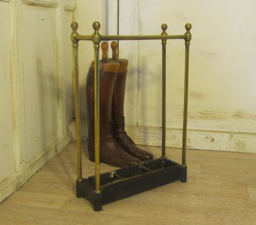 Victorian Brass and Iron Stick Stand or Umbrella Stand