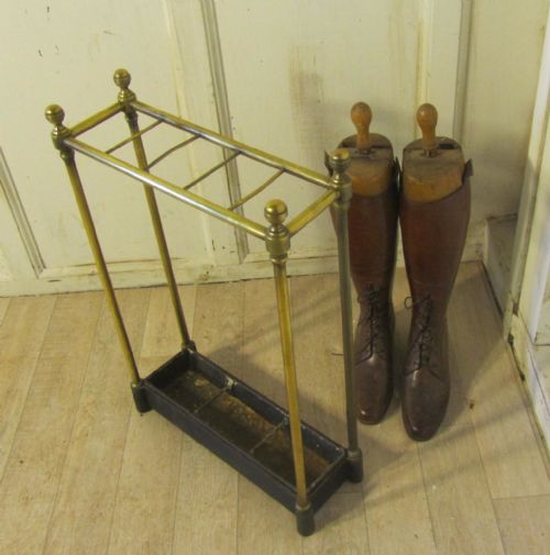 fig 1. Victorian Brass and Iron Stick Stand or Umbrella Stand
