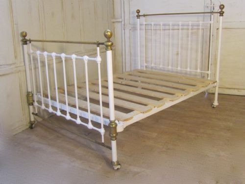 fig 1. A Superb Quality, Heavy Victorian Brass and Iron Double Bed