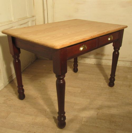 A Traditional Victorian Scrub Top Pine Kitchen Table