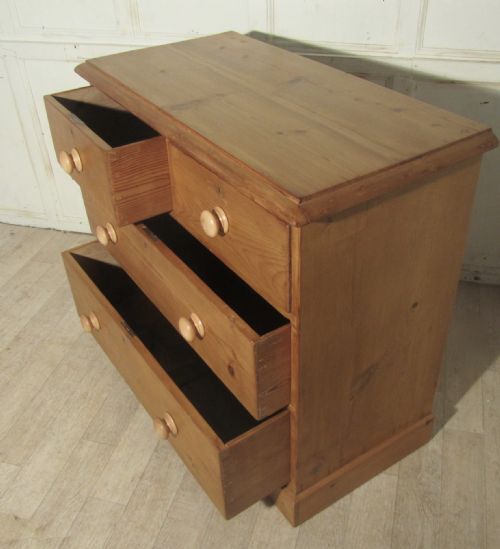 fig 1. Victorian Stripped Pine Chest of Drawers