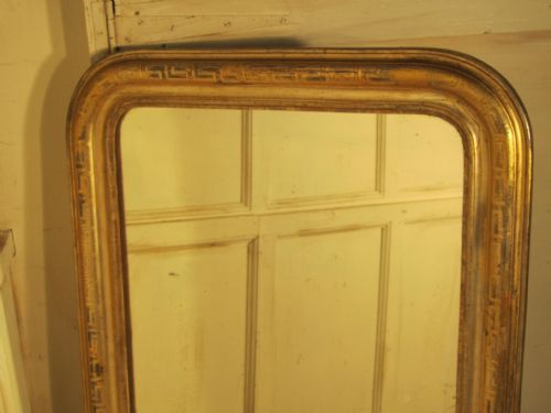 fig 1. French 19th Century Louis Philippe Gold Mirror