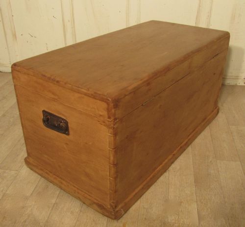 fig 1. A Large Victorian Pine Blanket Box or Coffee Table