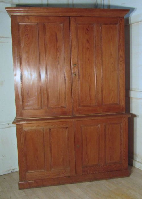 Pine School Cupboard, Housekeepers or Estate Cupboard