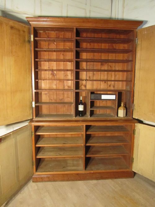 fig 1. Pine School Cupboard, Housekeepers or Estate Cupboard