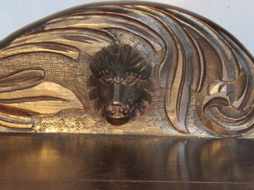 fig 3. Gothic Victorian Carved Oak Green Man Buffet.