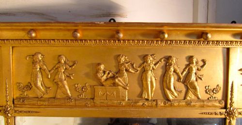 fig 1. Regency Gilt Mirror or Over Mantle