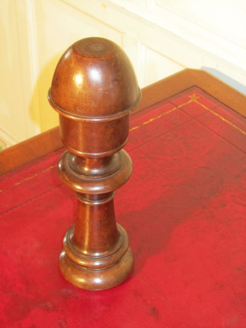 A Large French Mahogany Wig or Hat Stand Shop Display