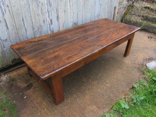 fig 1. Very Rustic French Farmhouse Coffee Table