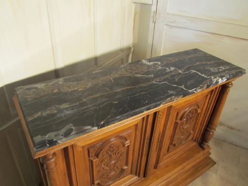 fig 2. French Gothic Carved Oak Cupboard or Sideboard
