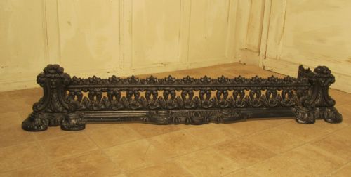 Heavy Victorian  Cast Iron Fender