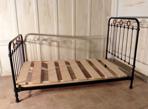 fig 2. Victorian Brass and Iron Small Double Bed (4ft wide)
