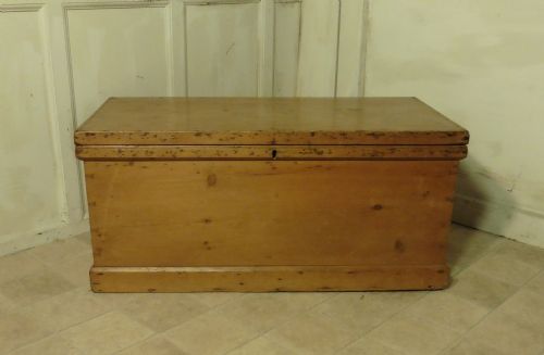 fig 1. A Large Victorian Pine Blanket Box or Coffee Table