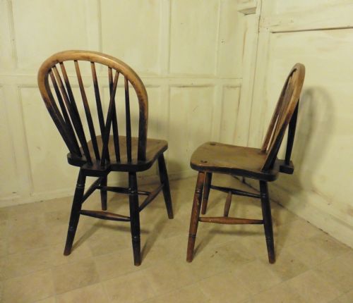 fig 1. A Set of 4 High Wycombe Beech & Elm Hoop Back Windsor Chairs