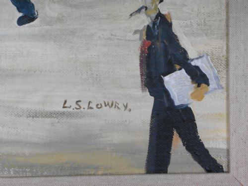 fig 1. Acrylic on Canvas “A Street in Clitheroe” by John Anderson after L.S.Lowry