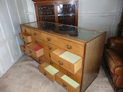 fig 2. Retro Haberdashery Shop Counter, Shop Display