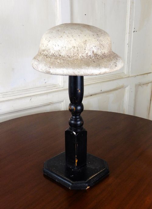Vintage 19th Century Hat Block Stand, Shop Display