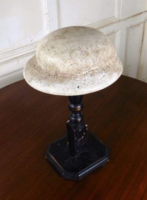 fig 1. Vintage 19th Century Hat Block Stand, shop display