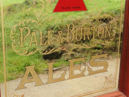 fig 1. A Large Bass & Co Advertising Mirror, Pub Mirror