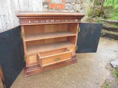 fig 2. Victorian Mahogany Covent Garden Florists Cupboard, Shop Display Advertising