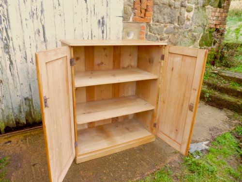 fig 1. A 19th Century Stripped Pine Cupboard