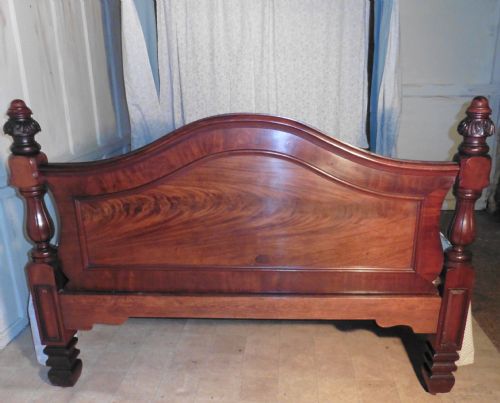 fig 2. Victorian Mahogany King Size Half Tester Bed