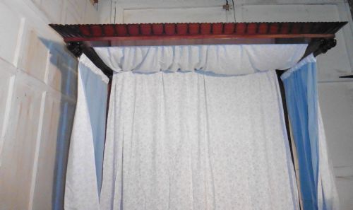 fig 3. Victorian Mahogany King Size Half Tester Bed