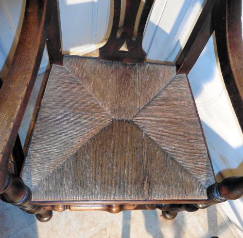fig 1. Set of 6 Country Oak Dining Chairs, Georgian Style