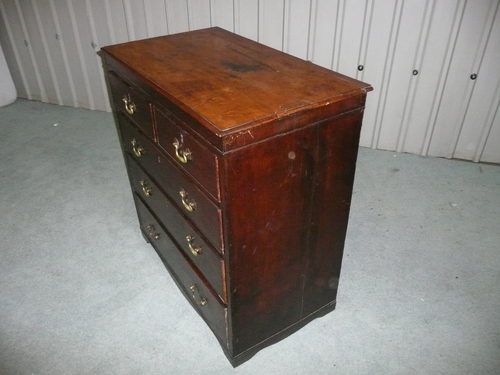 fig 2. Charming Old Oak Georgian Chest of Drawers