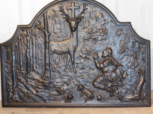 A 19th Century French Cast Iron Fire Back