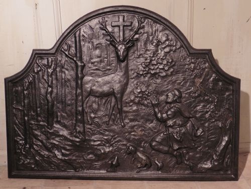 fig 2. A 19th Century French Cast iron Fire Back