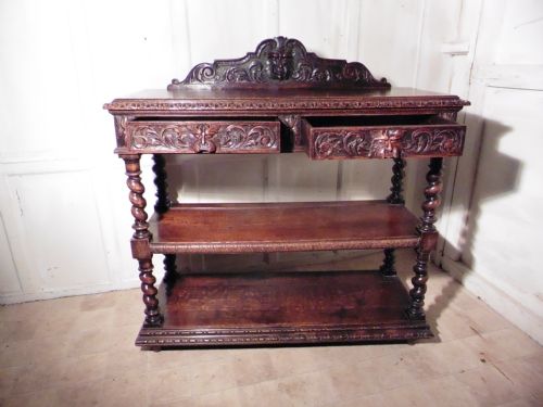 fig 2. A Victorian Carved Oak Green Man Buffet.