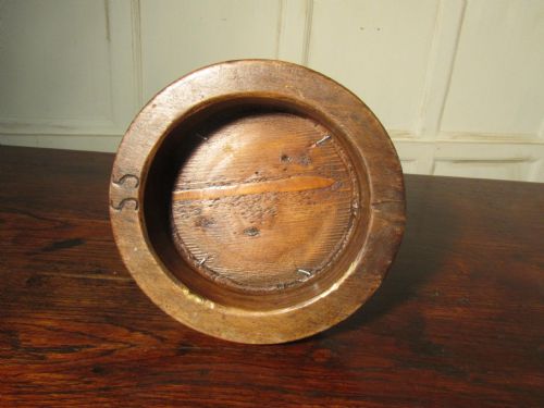 fig 2. French or Belgian Fruit Wood Hat Block Milliners Form