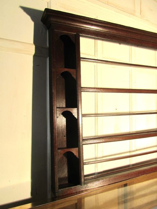 fig 1. An 18th Century Delft Plate Rack in Oak