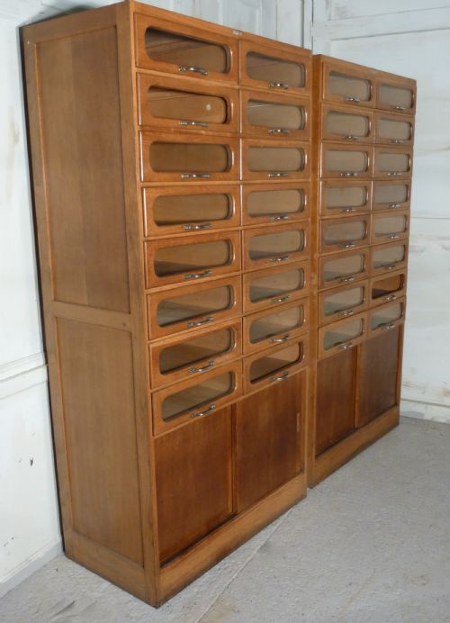 fig 2. A Pair of Vintage Art Deco Haberdashery Cabinets,Shop Fittings