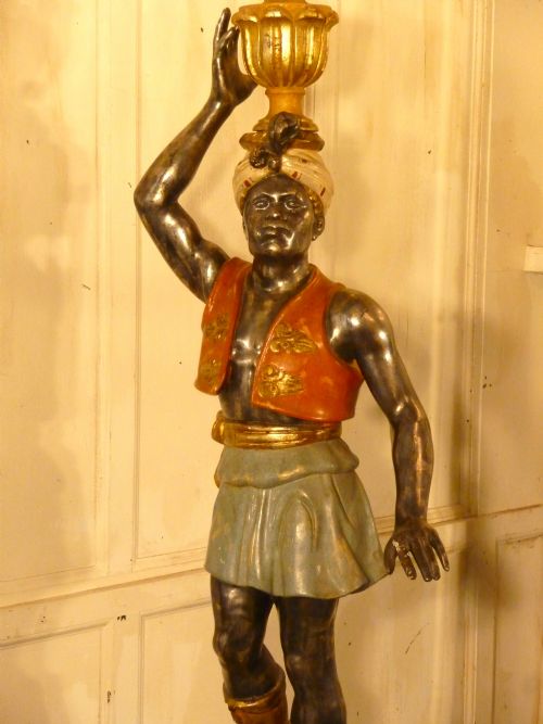 fig 2. A Magnificent Pair of Venetian Blackamoor Candelabra