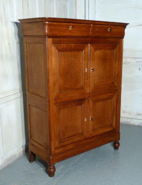 fig 1. Heavy Golden Oak Cupboard