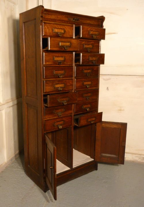 fig 1. The Advance Letter Filing Cabinet, Made in Oak