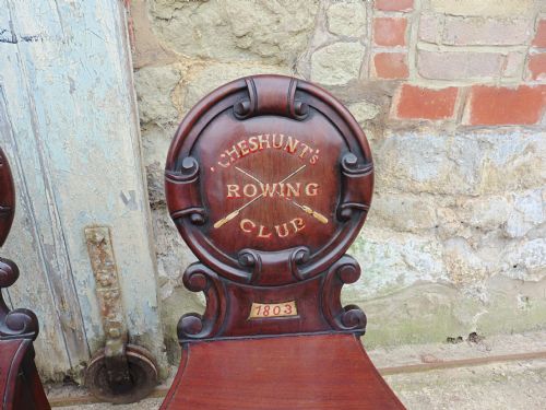 fig 1. Cheshunt Rowing Club Commemorative Trophy Chair