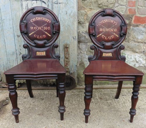 fig 2. Cheshunt Rowing Club Commemorative Trophy Chair